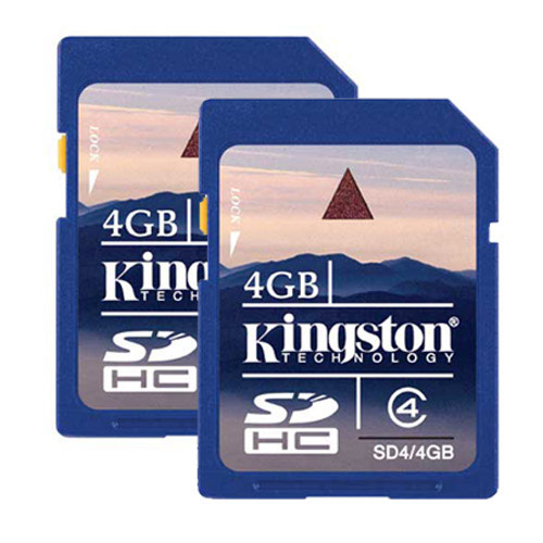 Kingston  4GB SD Twin pack