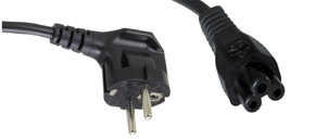 Netzkabel f�r Notebooks, 2m