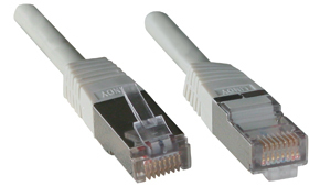FTP Cat.5e Patchkabel, grau, Low Cost, 10 m