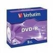 DVD+R Verbatim 4,7GB  5pcs Pack 16x JewelCase wide printable ret