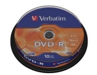 DVD-R  Verbatim 4,7GB 10pcs Spin.SR sil. 16x