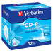 43428/KIT Verbatim CD-R 800MB 40x HiCap Datalife JC 10pk