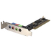 PCISOUND4LP StarTech 4 Channel PCI Sound Adapter Card AC97 3D Audio Effects