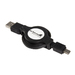 Retractable USB 2.0 A > Mini B Cable