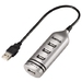 00039690 Hama USB 2.0 Hub 1:4, silver