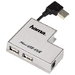 00039711 Hama USB 2.0 Notebook Hub 1:4, silver